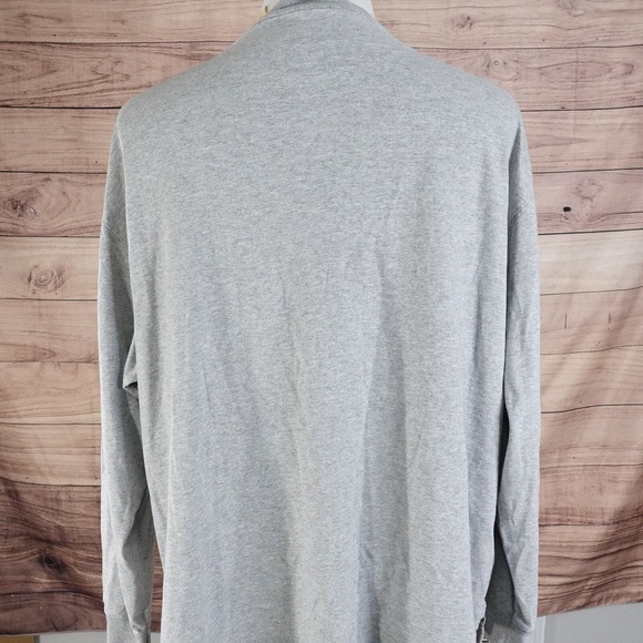 VINTAGE BIG MAC LONG SLEEVE GREY HENLEY T-SHIRT SIZE XL - Picture 5 of 8